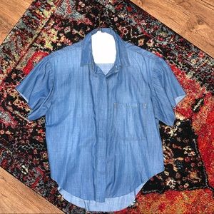 Denim button up